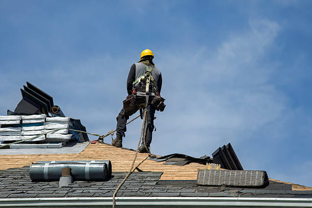 Professional Roof Replacement technician working in Edgewood, FL